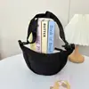 Bolsa de Dumpling de Nylon Estilo Japonês 2025 Casual Grande Capacidade Unissex Bolsa Transversal Simples Leve Bolsa de Ombro Tote