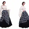 2019wish Nuevo vestido largo de fiesta europeo y americano para mujer Disfraz Renacentista Medieval