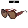 Gafas de sol poligonales de nueva moda transfronterizas, lujo ligero europeo y americano, gafas decorativas simples y casuales, gafas de sol de celebridad de internet para pasarela