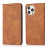 Funda de Cuero para Teléfono Móvil Iphone17Promax con Tacto de Piel Magnética Negra Pura Cuero Liso Maquinado Sencilla Tipo Libro Blanda