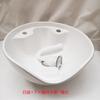 Lavabo de cerámica para salón de belleza, lavabo para sentarse en barbería para hombres, accesorios de cama para lavado de cabello, salvado de té BarberShop BarberShop