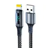 Cable de Datos Tipo Carga Súper Rápida Digital de 120W PD Aplicable a Apple 16 Huawei Glory Xiaomi Luminiscencia Digital