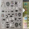Pegatinas de Arte para Uñas de Calavera de Azúcar de Halloween Calavera del Día de Muertos Mexicano Transfronteriza Pegatinas en Relieve 5D Modelo Sl