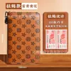 Nuevo libro de ahorros en efectivo de estilo vintage con candado de combinación y cremallera, páginas de hojas sueltas, carpeta para guardar billetes conmemorativos, organizador de dinero