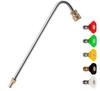 Acessórios para máquinas de limpeza, biela para pistola de pulverização Karchi, haste curva de 5 cores, série K, aço inoxidável, cabeça de pistola de pulverização HD