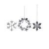 Decoración Navideña Nueva Transfronteriza Colgante Copo de Nieve de Cristal de Hielo Árbol de Navidad Copo de Nieve Acrílico Decoración Navideña
