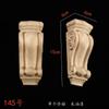 Madera Maciza Tallada Chimenea Decorativa Estigma Perla Calcomanía Estilo Europeo Estilo Francés Pieza de Calcomanía Flor de Esquina Tallada Columna Lateral de Gabinete Flor