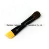 Delineador escova lâmina plana cabeça plana ângulo oblíquo um pacote dual-use cavalo cabelo sombra sobrancelha escova olho pincel maquiagem portátil pequeno
