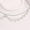 Europeu e Americano cross-border jóias moda simples diamante borla cadeia de metal oceano doce cool hot girl vento shell cadeia da cintura