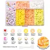 Set de Rebanadas de Arcilla Polimérica de 6 mm Paquete de Materiales DIY Pulsera Hecha a Mano Autodiseñada Espaciadores de Cuentas Pequeños Accesorios de Joyería Materiales