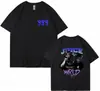 Camiseta de Manga Corta Unisex Tkpa Estilo Retro Vintage Europeo y Americano Estampada Lavada Comercio Exterior Independiente Camiseta Unisex