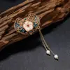 Broche com Acabamento de Luxo, Estilo Nicho e Simples, Alfinete de Roupa, Acessório de Pérola para Terno, Broche