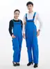 Macacão de Trabalho Peça Única com Suspensórios, Bordado, Adequado para Todas as Estações, Roupa de Performance, Reparo Automotivo, Roupa de Trabalho para Manutenção, Proteção Durável para o Trabalho