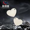 Accesorios de acero inoxidable con forma de corazón con espejo, colgantes para amantes del amor, pueden ser letras Tanabata, fabricantes de accesorios de bricolaje al por mayor