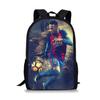 Mochila Messi Mundial de Fútbol Alrededores Mochila Escolar para Estudiantes Gran Capacidad Poliéster Mochila Reductora de Carga Bolsa para Computadora Dibujos Animados