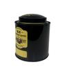 Lata Redonda de Té Negra Mate de Gama Alta para Hogar Lata Pequeña de Té Lata de Té de Crisantemo Verde Pequeño Pu'Er