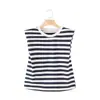 Camiseta Casual de Mujer de Moda 2026 Estilo Europeo y Americano Transfronterizo Cuello Redondo Sin Mangas con Hombreras 08580330