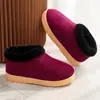 Pantuflas de algodón con tacón para mujer invierno cálidas zapatos de algodón hechos a mano hombres antideslizantes posparto hogar interior padres personas mayores pantuflas de algodón