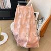 300 Jin talla grande Mujer niña gordita Solapa inclinada Botón Chaqueta corta Falda jacquard Traje chino nuevo Finales de otoño Nuevo