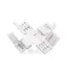Tira de Luz Mágica LED Conector sin Soldadura 8/10mm Placa de Esquina 3P Tipo L t X Conector de Ensamblaje Hebilla