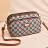 Bolsas para Mulheres 2024 Verão Nova Moda Bolsa Pequena Multicamadas Bolsa para Mães de Meia-Idade Grande Capacidade Retrô Tiracolo Transversal