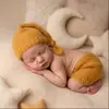 Ropa de estilo elfo tejida a mano con mohair para fotografía infantil, de punto para fotos de bebé, nueva, transfronteriza