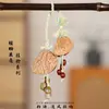 Sonajeros de Cáscara de Semilla y Fruta, Carrillones de Viento Hechos a Mano, Campanas Colgantes Sanadoras, Colgantes de Fruta de Planta, Colgantes para Mochila, Decoraciones para Coche, Accesorios
