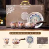 Tetera de Plata Dorada Dunhuang Xishi, Una Tetera y Dos Tazas, Tetera, Taza de Té, Juego de Té, Regalo para Otros, Regalo del Patrimonio Cultural Inmaterial