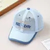 Gorra de Malla Bordada con Letra Estilo Coreano para Niños, Sombrero de Sol de Oso Lindo, Gorra de Béisbol Versátil Casual para Niños y Niñas Venta al por Mayor