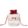 Bolsa de regalo navideña transfronteriza, creativa y portátil, de piel sintética, con cierre de hebilla, para Nochebuena, venta al por mayor