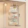 Cesta colgante para dormitorio estudiantil para guardar especias, jengibre y ajo; cesta escurridora de pared; una solución de almacenamiento de cocina imprescindible que no requiere taladrar agujeros
