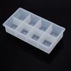 Bandeja de Hielo de Silicona Cuadrada Grande de Ocho Compartimentos Molde para Hacer Hielo para Whisky de Gran Capacidad Molde para Hacer Hielo a Prueba de Polvo y Olores con Tapa