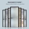 Puerta de Baño, Puerta Impermeable Larga de Cristal Arcoíris, Puerta de Baño, Puerta de Aseo, Puerta de Cocina, Puerta de Aleación de Aluminio Arena-Aceite, Puerta Batiente