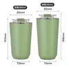 Taza de Acero Inoxidable 304 Engrosada con Aislamiento al Vacío, Aspecto de Alta Calidad, Portátil, para Coche, Taza de Café para Exteriores, Vaso de Agua Simple para el Hogar