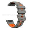 Para Jiaming Garmin fenix8 pulseira de silicone de duas cores oficial original fivela de aço inoxidável pulseira 22/26mm