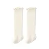 Calcetines para recién nacidos, estilo de verano fino, cosidos a mano, calcetines altos hasta la rodilla para bebé, puño suelto, calcetines para aire acondicionado, calcetines antimosquitos