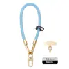 Cordón para Teléfono Móvil Personalizado de Alta Gama, Correa de Muñeca Trenzada, Cordón Corto para Funda de Teléfono Móvil, Venta al por Mayor de Fábrica