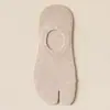 Calcetines de dos dedos, calcetines de algodón finos de verano para mujer, calcetines cortos de corte bajo, calcetines invisibles antideslizantes de silicona para barco