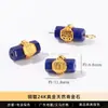 Jingdian Jewelry Cobre Banhado 24K Ouro Real de Alta Retenção de Cor Acessórios de Cristal Jade Natural Corrente de Pulseira DIY Acessórios