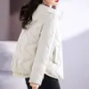 2026 Invierno Nuevo Comercio Exterior Chaqueta Acolchada de Algodón Moda Cálida con Capucha Versátil Casual Elegante Abrigo de Algodón Ropa de Abrigo para Mujer