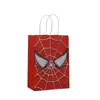 Bolsa de Tela Estampada de Spider-Man Bolsa de Papel Kraft Bolsa para Empaquetar Regalos de Fiesta Bolsa de Compras Bolsa de Regalo al por Mayor Bolsa para Llevar