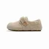 Venta Caliente Otoño/Invierno Zapatos Birkenstock de Lana de Cordero para Mujer 2026 Nuevo Estilo Forro de Felpa Espesados Cálidos Suela Suave Slip-On Planos Versátiles