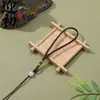 Pingentes de corda de mão com contas de jade para atacado, cordões para pendurar, cordões de nó chinês, cordões para acessórios de mão, sachês, cordões trançados à mão
