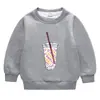 Otoño e invierno 2023 nueva ropa infantil para niños y niñas a prueba de frío bebé suéter de felpa gruesa de doble capa top