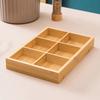 Bambu e madeira Creative Hot Pot Shop Tableware Dinner Plate for Hot Pot Vegetable Tray Jiugongge Plate Platter Set