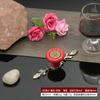 Manija de armario moderna simple cerámica aleación de zinc blanco gabinete pastoral europeo chino manija de un solo agujero venta directa de fábrica