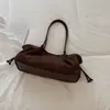 Bolso tote vintage de gran capacidad para el día a día, nuevo modelo principios de otoño 2026, color liso, simple, de nicho, alta apariencia, bolso de hombro casual