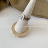 Anillo de dedo índice abierto con números romanos en plata esterlina S925 para mujer, sencillo, moderno, personalizado, estilo retro.