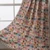 Cortina Yiman Qiyun Transparente e Impermeable Flor de Color Jacquard Fresco Pequeño Borla Cortina Decorativa de Refugio para Sala de Estar