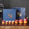 Caixa de Presente Simples e Luxuosa, Bule, Conjunto de Chá, Bule Doméstico, Conjunto Completo de Bandeja de Chá de Cerâmica, Lembrança Personalizada